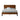 Mid-Century Solid Wood Bed Frame Durable Solid Pinewood Bed